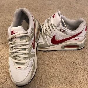 Nike AirMax size 6 girls. Red and white.